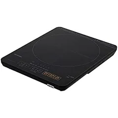 【中古-非常に良い】 アイリスオーヤマ IHコンロ IHクッキングヒーター 卓上 1400W 薄型 タイマー機能 マグネットプラグ ブラック IHC-T43-Bのサムネイル