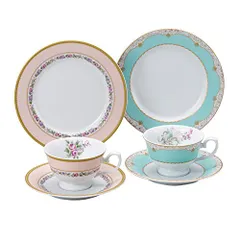 新品 NARUMI(ナルミ) 食器セット フローラルブティック 花柄 2柄セット おしゃれ 華やか 結婚祝い 6ピース入り 電子レンジ温め対応 日本製 ギフト箱入り 41720-33458