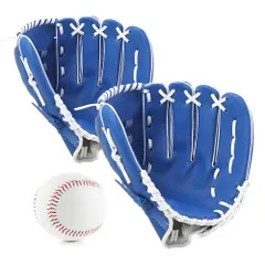 【送料無料】野球グローブ 軟式 キャッチボールセット グローブ 子供 親子セット 10.5+12.5インチ 練習ボール付き ソフトボール 兼用 右投げ用 左手着用 練習用 柔らかな人工皮革製 初心者向け
