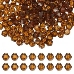 新品 PATIKIL ビーズ 手芸 4 mm アクリル 約400個 ガラスビーズ ブレスレット ネックレス アクセサリー 手作り ハンドメイド イエロー