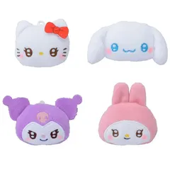 ゆるかわサンリオキャラクターズ プチフェイスマスコット各種　プライズ　ぬいぐるみ　非売品　クロミ　マイメロディ　キティ　シナモロール