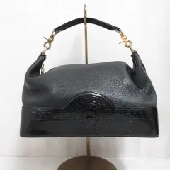 美品 VERSACE ヴェルサーチ バニティ ハンドバッグ サンバースト レザー Gianni Versace - ヴェルサーチ サンバースト バニティの通販 by