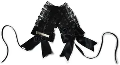 レースヘアアクセサリー(黒) lolita Cosplay かわいい 蝶結び 髪飾り ロリータ ヘッドドレス ゴスロリ