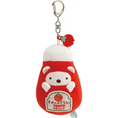 サンエックス(San-X) すみっコぐらし ｢すみっコマーケット｣ ぶらさげぬいぐるみ しろくま(ケチャップ) MO66501 サイズ：H9×W6×D5cm [ぶらさげ しろくま]