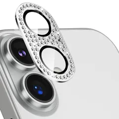 カメラカバー iPhone 17用 カメラ保護 キラキラ いPhone 17 対応 レンズカバー 全面保護 9H強化ガラス アルミ合金 耐衝撃 キズ防止 高透過率 黒縁取り 露出オーバー防止 防滴 防塵 貼り付け簡単 自動吸着 気泡ゼロ アイフォン 17 レン