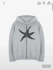 ザコールデストモーメント スターフィッシュ フードジップアップ L グレー