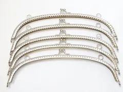 [シーエムワイ セレクト] 大きい がま口 口金 5個 セット シルバー 20cmのサムネイル