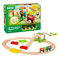 BRIO (ブリオ) マイファースト ビギナーセット [全18ピース] 33727 対象年齢 1歳半~ 【おもちゃ 玩具 木製おもちゃ 木製レール レールセット プレゼント（誕生日/クリスマス）】