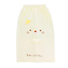 丸眞 80cm丈 巻きタオル すみっコぐらし まきまきねこ マイクロファイバー タオル 吸水 速乾 男の子 女の子 6586071300