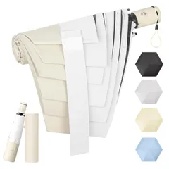 SEMTIM 【1秒でたためる】形状記憶 日傘 折りたたみ 雨傘 軽量 【JIS認証 UVカット率100% & 完全遮光】 自動開閉 晴雨兼用 丈夫 風に強い 大きい傘 92cmの大きめサイズで 日焼け止め 紫外線遮断 折り畳み傘 ビジネス 通勤 通学 メンズ