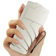 Copulan 日傘 レディース コンパクト 折りたたみ傘 超軽量UVカット100% 晴雨兼用 完全遮光 持ち運びに便利 紫外線遮断 高強度グラスファイバー 6本骨 日焼け防止 折り畳み傘 耐風撥水 携帯便利 小型 手動 耐久 収納ポーチ付き