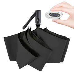 日傘 【超軽量・持ち運び楽々】 折りたたみ ワンタッチ 自動開閉 完全遮光 UVカット100% 遮熱 涼しい 晴雨兼用 6本骨 コンパクト 紫外線対策 日焼け防止 おりたたみ傘 丈夫 超撥水 梅雨対策 男女兼用 おしゃれ プレゼント 旅行 通勤 通学 (ブラッ