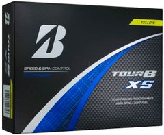 Brand new BRIDGESTONE TOUR B XS golf balls, 2024 model, 12 balls per pack, yellow (S4YXJ).