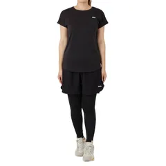 新品 フィラ FILA フィットネス ウェア 上下3点セット Tシャツ ショートパンツ レギンス レディース 312061N