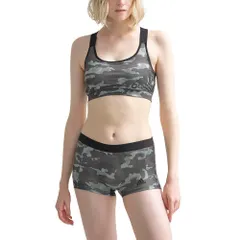 [アディダス] ハーフトップ adidas アディダス サイドロゴ 吸汗速乾 スポーツブラ AP6755 レディース ダ－クグリ－ン [ダ－クグリ－ン] [Free Size]