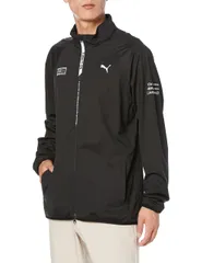 新品 ゴルフ ハイパーストレッチプリントFZスタンドカラーブルゾン/プーマブラック/L/62490101