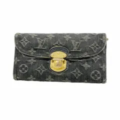 ルイ・ヴィトン(Louis Vuitton) ルイ・ヴィトン 三つ折り長財布 モノグラム・デニム ポルトフォイユ アメリア M95512 ノワールメンズ レディース