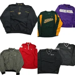 古着卸 まとめ売り スポーツブランドMIX プルオーバー ジャケット 7枚セット (メンズ XL ) アディダス ナイキ ジョーダン 中古 古着 ND9592