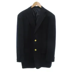 ジェイプレス J.PRESS AUTHENTIC MODEL テーラードジャケット ブレザー シングル 2B 背抜き センターベント 段返り ウール B6 紺 ネイビー /GV ■ECD001