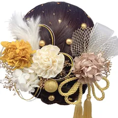 9色展開 成人式 髪飾り 水引 振袖 着物 卒業式 七五三 浴衣 袴 結婚式 ドライフラワー 造花飾り 和玉 ヘアアクセサリー かすみ草 和装 造花 リボン 羽 手作り T5033