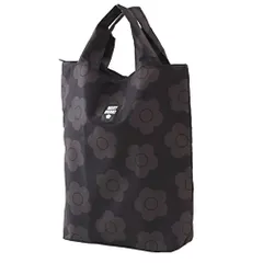 【MARY QUANT】マリークヮント エコバッグ/マイバッグ (ブラック) 洗濯可 花柄 デイジー 婦人 マリークワント/マリクワ 192100-0001-02po