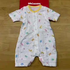 ミキハウスホットビスケッツロンパース◎極美品◎サイズ50-60