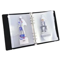 ホルダー アクスタ 収納 専用 ファイル アクリルスタンド 10個収納可能 (ブラックLサイズ)