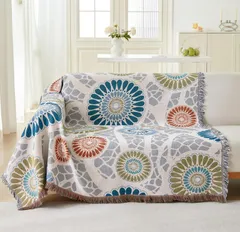 【特価セール】ソファカバー 長方形 130*180cm ブランケットフリンジ付き 北欧風 綿 マルチカバー 1人 2人掛け 肘付き 肘なし ソファーかばー カウチ カーペット テーブルクロス リバーシブル 保護カバー 汚れ防止 四季通用