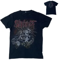 ヴィンテージ アメリカ SHAVE THE MASK FITS メタルバンド スリップノット グロテスク マスク バンT ヴィンテージアイテム ロゴ 激ロック ROCK ブラック 黒 Tシャツ レディース ユニセックス メンズ 古着 半袖 CHM