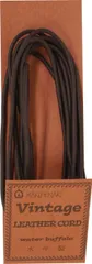 【在庫セール】ヴィンテージレザーコード 丸革ひも 2mm Col.504 メルヘンアート ダークブラウン 2m