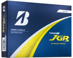 Brand new BRIDGESTONE TOUR B JGR golf balls, 2025 model, 12 balls per pack, white (J5WX).