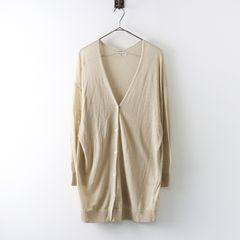 サマンサモスモス Samansa Mos2 SM2 シアー 麻混 ロングカーディガン F ベージュ┃トップス 羽織り 薄手素材【2400014873399】