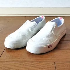 DIESEL ディーゼル メンズ スリップオン スニーカー シューズ ダメージ加工 ホワイト 白 27cm 箱 シューズボックス