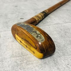 木製ビンテージパター　St.Andrews セントアンドリュース 革巻き SNR240726 The St.Andrews Putter セントアンドリュー ハンドメイド