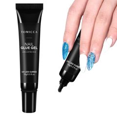 【人気商品】ネイル ジェル、フェイク ネイル用 ネイルチップ用 ジェル のアップグレード、超強力硬化 ネイルチップ接着剤 ネイルチップ ジェル 長持ちす、装飾用 ネイルグルー ネイル デザインと TOMICCA DIY ネイル