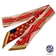 LOUIS VUITTON ルイヴィトン バンドーBB・LV ボウ M96187 スカーフ 小物 ブランド レッド 赤 モノグラム チェーン※ポスト投稿でのご発送になります。