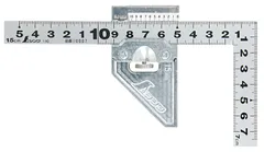 신제품 신와 치수 (신와 소쿠테이), 플랫 사이즈, 실버, 15cm, 전면 및 후면, 금속이 있는 동일한 커브 스토퍼, 12482