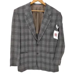 ポールスミスロンドン Paul Smith LONDON 90-00S OLD 裏地背抜き 2B 織り 生地 チェック テーラード ジャケット メンズ import：L 