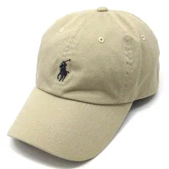 ポロ ラルフローレン POLO RALPH LAUREN キャップ 帽子 コットンツイル ポニー刺繍 ベージュ ☆AA★