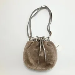 G936 新品 定価1.5万 マックレガー McGREGOR ショルダーバッグ  巾着  ファー レディース ベージュ おしゃれ お洒落 かわいい 可愛い  上品   311533901