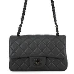 シャネル チェーンショルダーバッグ ココマーク ミニ マトラッセ 20 ラムスキン A69900 CHANEL 黒