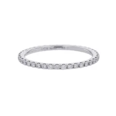 ヴァンクリーフ&アーペル リング フェリシテ エタニティ ダイヤ 40P 計0.28ct K18WGホワイトゴールド サイズ49 VCARO8BP00 指輪のサムネイル