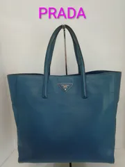 ARK02 プラダ サフィアーノ トートバッグ A4収納可 シルバー金具 三角ロゴプレート