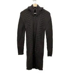 theory(セオリー) コート サイズ2 S レディース - ダークブラウン 長袖/ニット/秋/冬