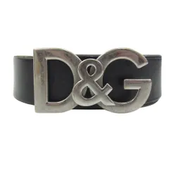 DOLCE&GABBANA ドルチェアンドガッバーナ D&G ロゴ ベルト ブラック系【中古】