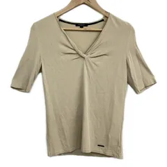 Burberry LONDON(バーバリーロンドン) 半袖セーター サイズ2 M レディース - ベージュ Vネック