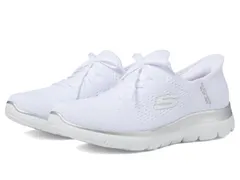 スケッチャーズ レディース シューズ スニーカー SKECHERSummits Night Chic Hands Free SlipIns White Silver ホワイト