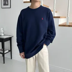 ポロラルフローレン 起毛 スウェット ネイビー XL (110)