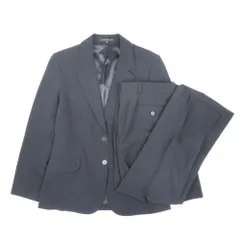 美品 theory セオリー パンツスーツ テーラードジャケット ブレザー 2B スラックス ストレートパンツ 4 黒 ブラック レディース 古着 中古 USED