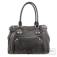 Longchamp ロンシャン ロゴ ハンドバッグ レザー レディース [中古]